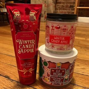 Bath and Body Works Winter Candy Apple Set!